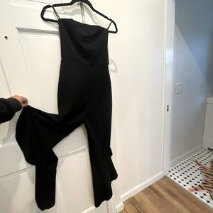 Brand new black jumpsuit with flared bottoms